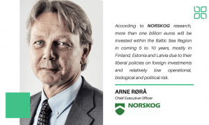 Administrerende direktør Arne Rørå i NORSKOG har blitt intervjuet i forkant av den internasjonale skogforretningskonferansen 2020. I intervjuet snakker Rørå blant annet om skogbruk som en investeringsressurs – trender og drivere i Baltikum.